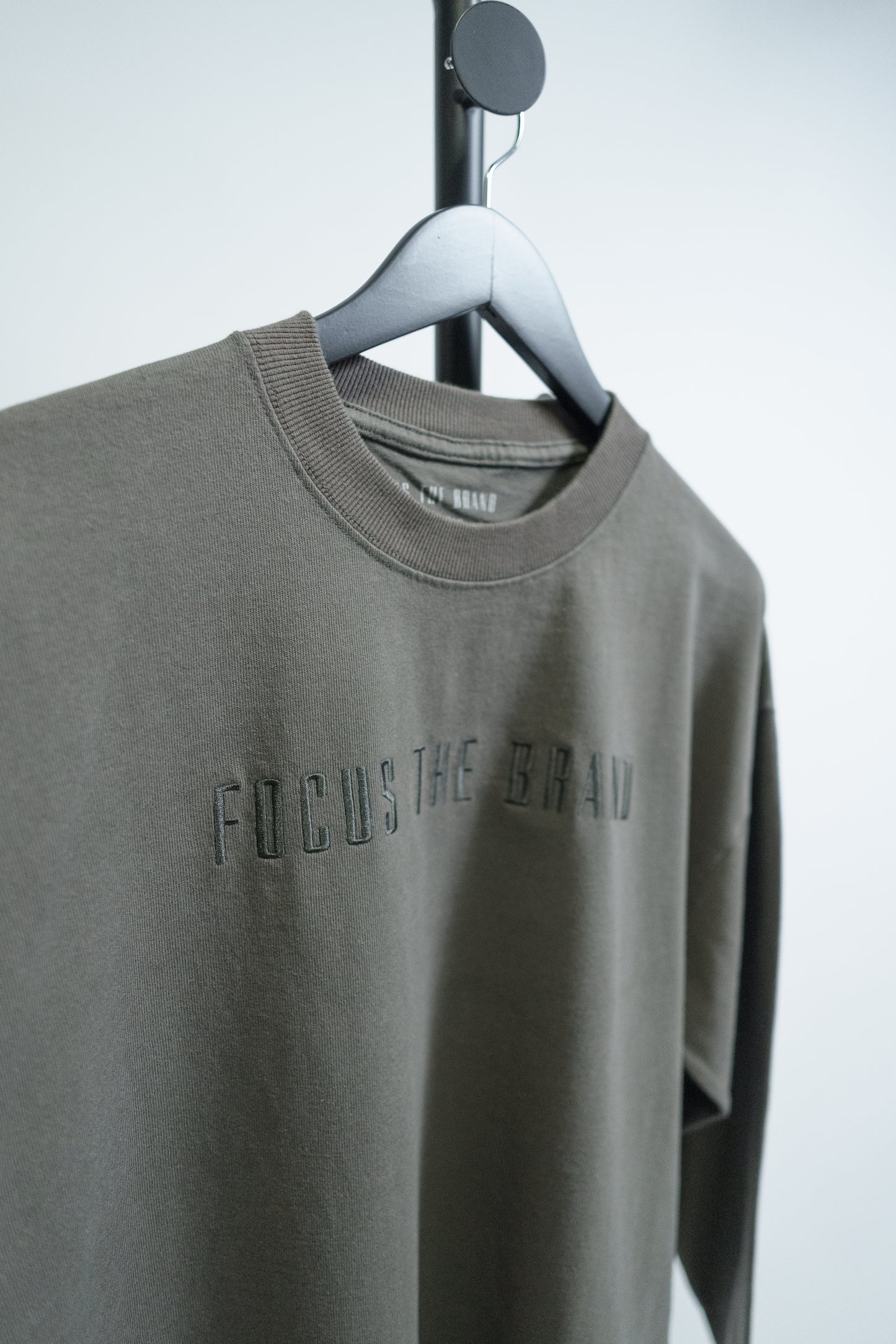 Military Green Heavy Duty Long Sleeve Tee