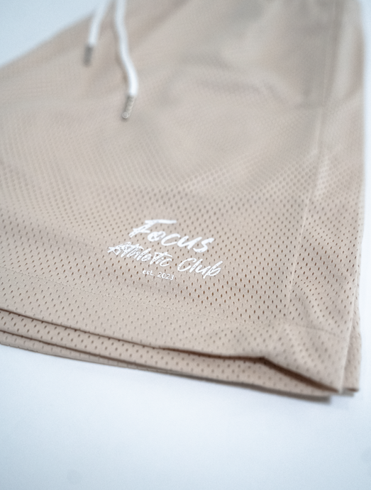 7" inseam mesh shorts