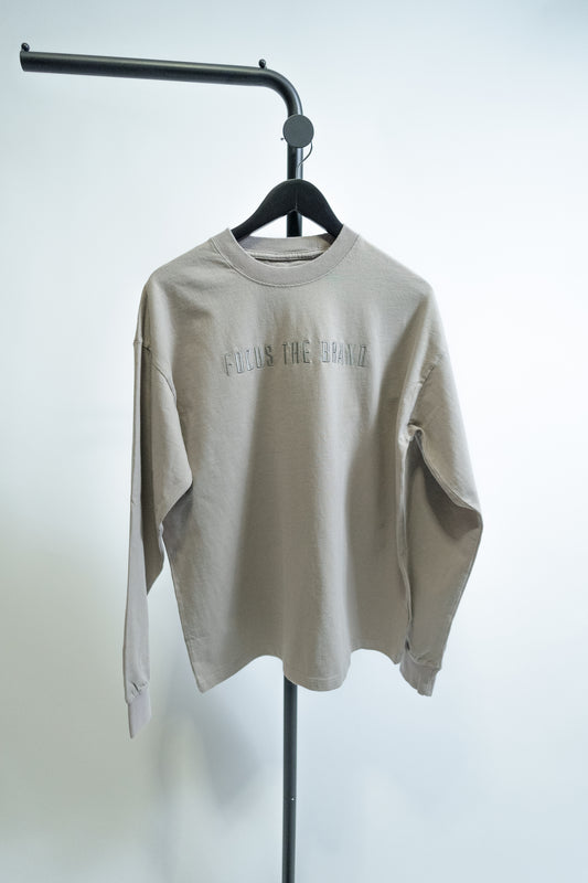 Feather Grey Heavy Duty Long Sleeve Tee