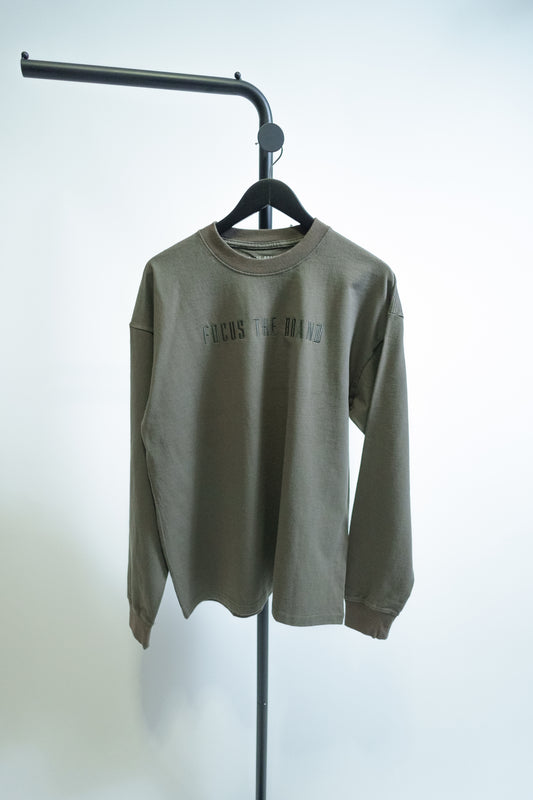 Military Green Heavy Duty Long Sleeve Tee